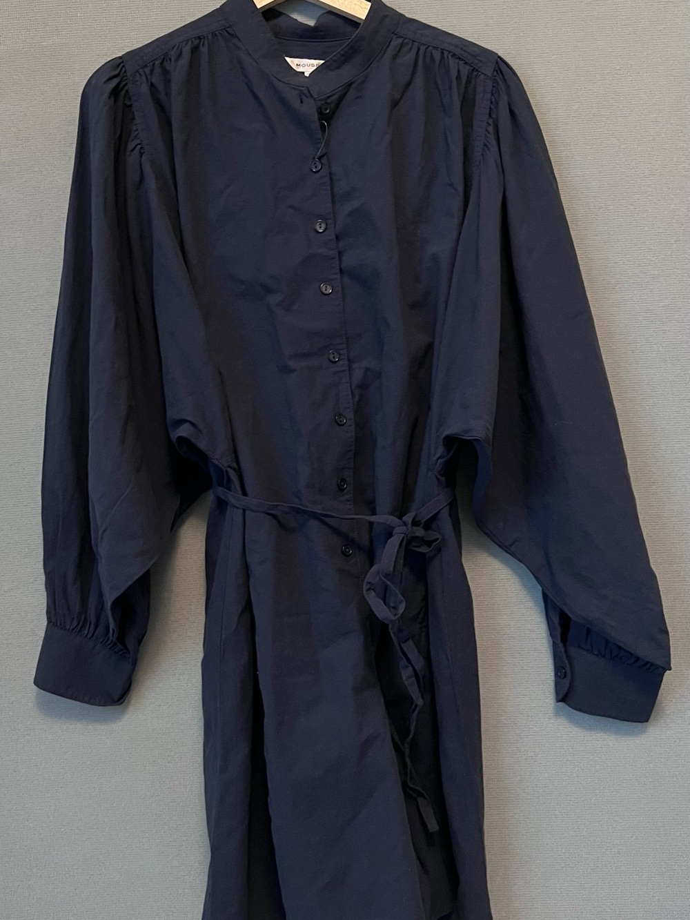 MOUSSY Japanese Brand Navy Beach Jumpsuit Short, Button Down, Cotton